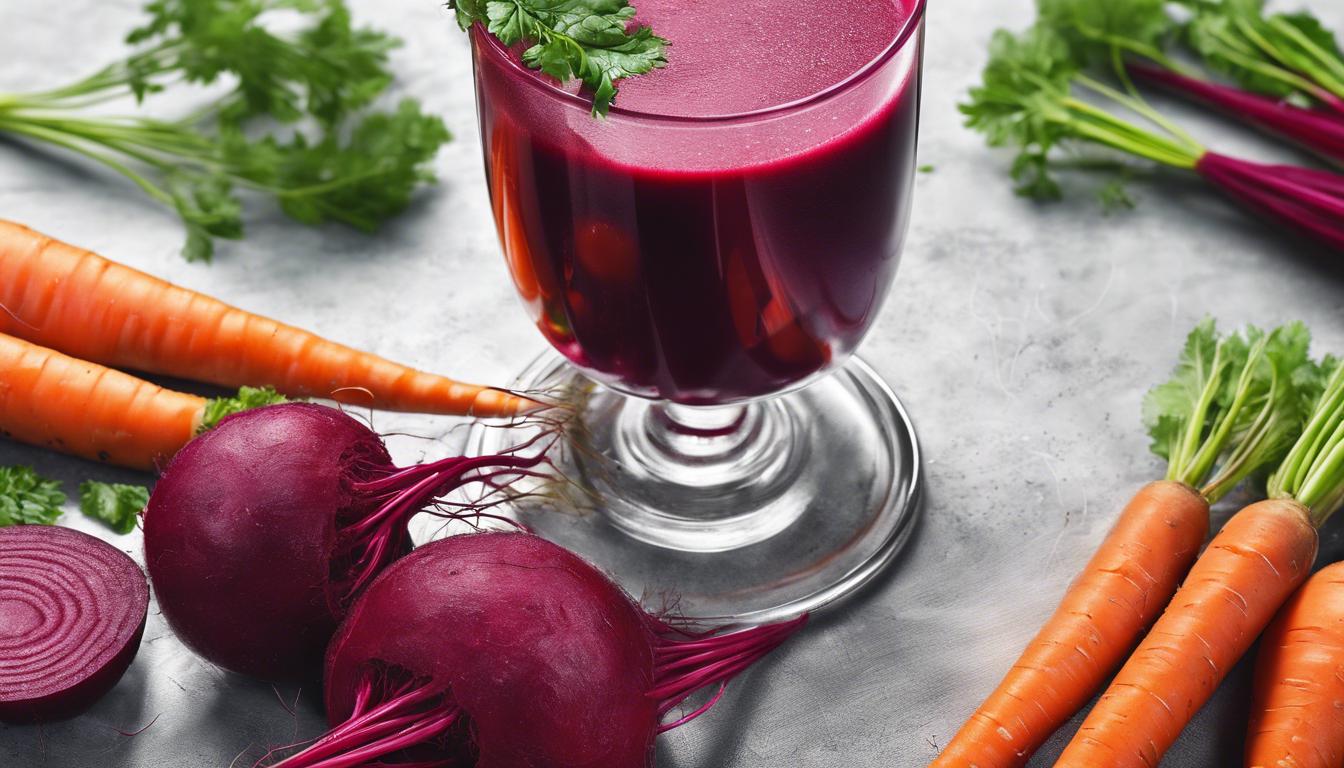 Fresh Beetroot and Carrot Juice